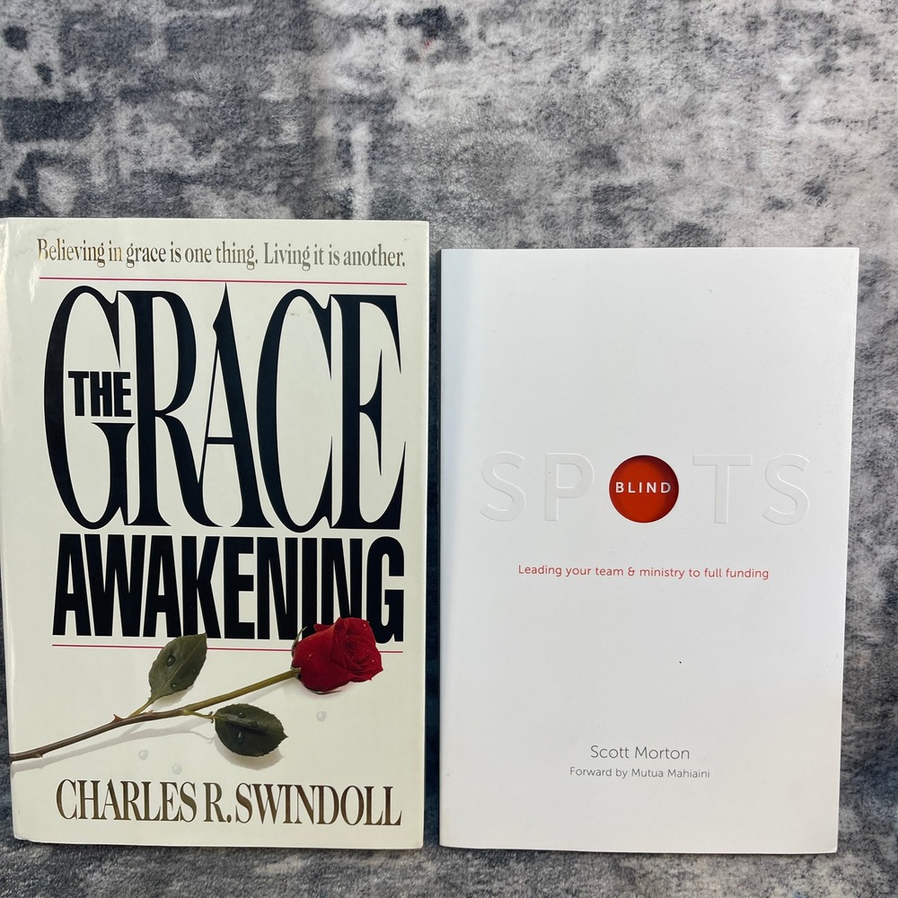 Christian Book Lot Swindoll‎ Grace Awakening Scott Morton Blind Spots 2pk